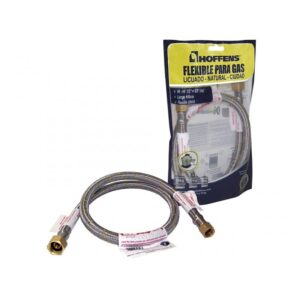 Flexible para Gas HI-HI 1/2" x 3/8" Hilo Izquierdo 100cm