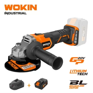 Esmeril Angular Inalambrico 20V Wokin (Cargador Y Bateria)