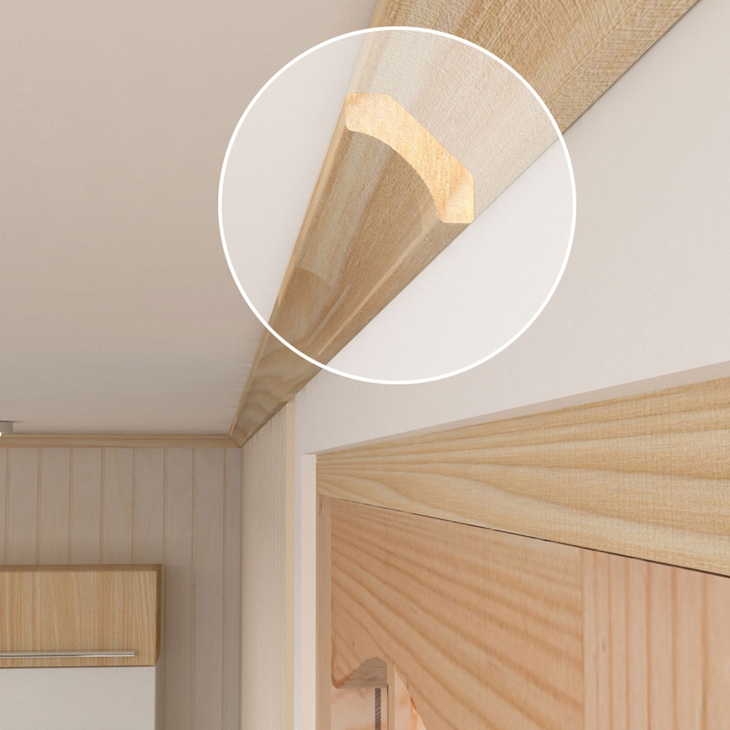 Cornisa pino finger 13x43x3mt - Imagen 3