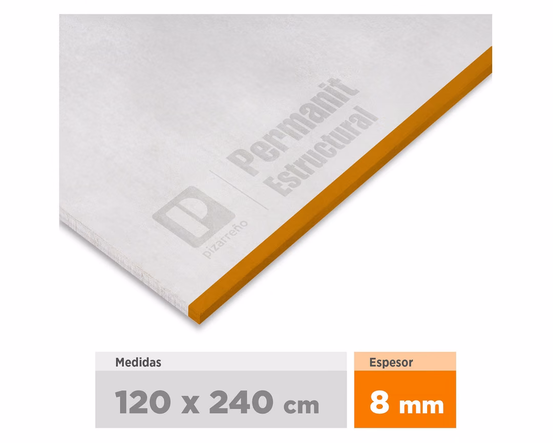 Fibrocemento Permanit 8mm