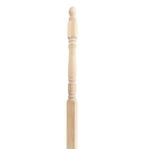 Pilar inicio escalera pino finger 3x3 1,20mt